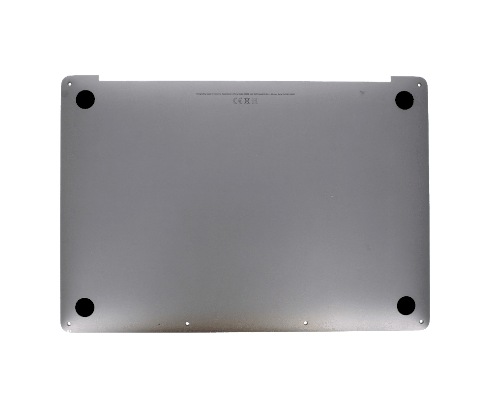 Vue extérieure – Bottom case MacBook Pro 13 pouces A2338 – Gris Sidéral