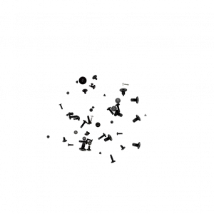 Kit visserie MacBook Pro A2159 – vue face