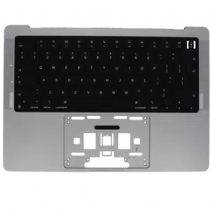 Topcase QWERTY MacBook Pro 14 Gris Sidéral – face